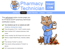 Tablet Screenshot of pharmacytechniciantoday.com
